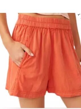 Free People Orange Shorts